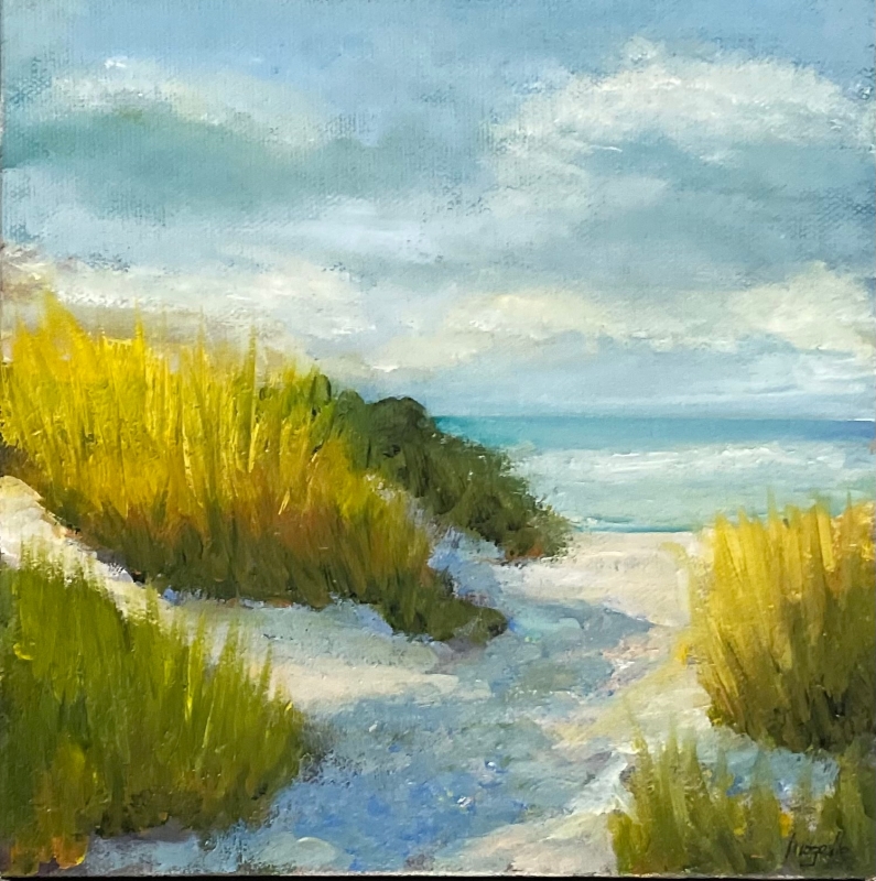 Walk to the Beach by artist Mozelle Marks